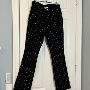 Gianni Bini Ivy Rhinestone Black Straight leg jeans